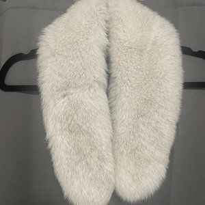 NEW Saga Furs Real Sliver Fox Fur Winter Scarf